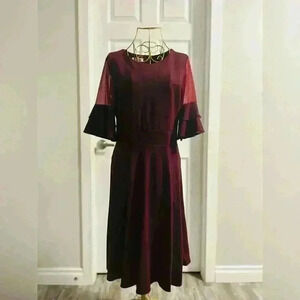 COPY - *Accepting  Best Offers* Willi Smith Size 14 Maroon Casual Dress